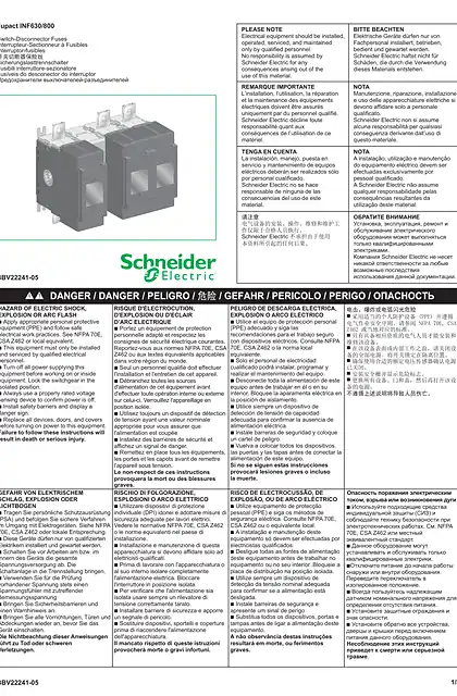 schneider施耐德Connected switch-fuses Fupact INF630_800